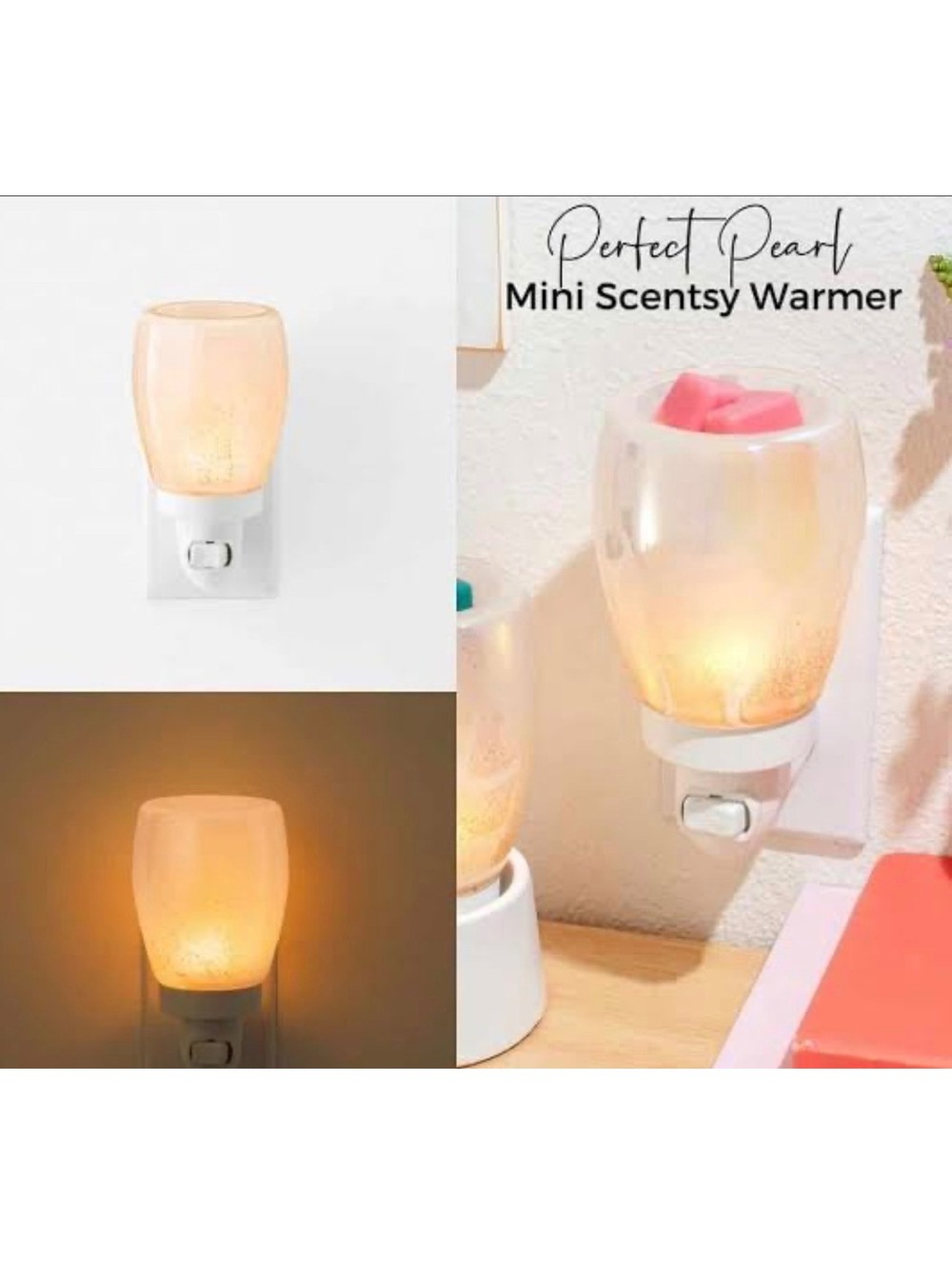 Scentsy Perfect Pearl Mini Plug-in Wax Warmer